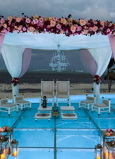 Wedding table setting